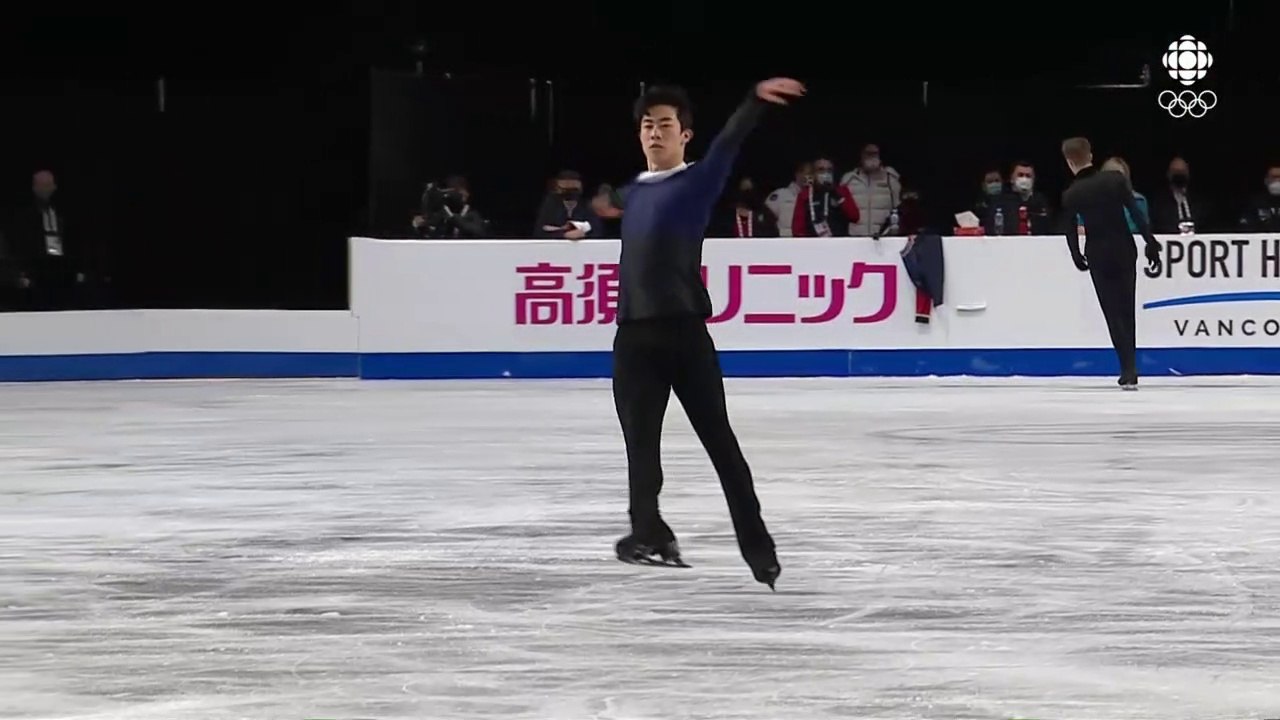 2021 SCI Men LP Group 2 Warm-Up Clips (Canadian Coverage) 720p - Evgeni Semenenko, Keegan Messing, Jason Brown, Nathan Chen