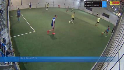 But de Steeven (7-11) - FC DIKEOS Vs FC GRAS DU BIDE 2 - 06/12/21 20:00 - LIGUE 4