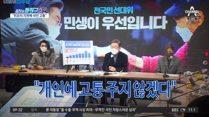 이재명 “정부 쥐꼬리 지원에 국민 고통”