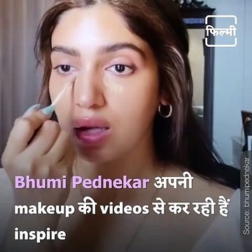 Actress Bhumi Pednekar Shares Makeup Tutorial Videos With Her Fans