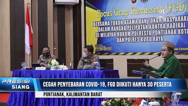 Cegah Terorisme, Divisi Humas Polri Gelar FGD Kontra Radikalisme di Polresta Pontianak Kota