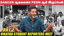 500 ரூபாய் 1st சம்பளம் Maniratnam சார் கொடுத்தது - Prabhudeva | Vikatan Students Scheme 2021-22