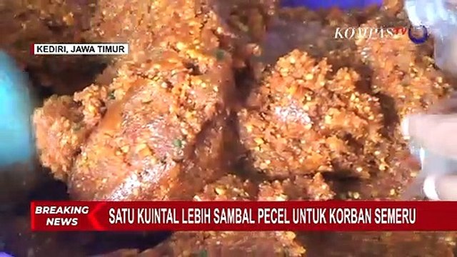 Dinas Sosial Kediri Kirim Bantual Sambel Pecel untuk Korban Erupsi, Ini Alasannya!