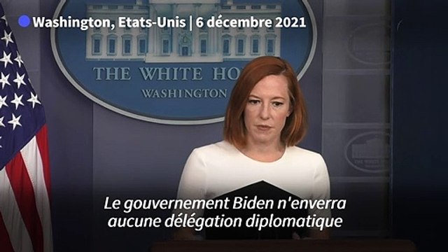 Les Etats-Unis annoncent un boycott diplomatique des JO de Pékin