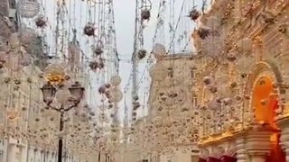 Wonderful! The street is decorated for 2021 Christmas Holidays