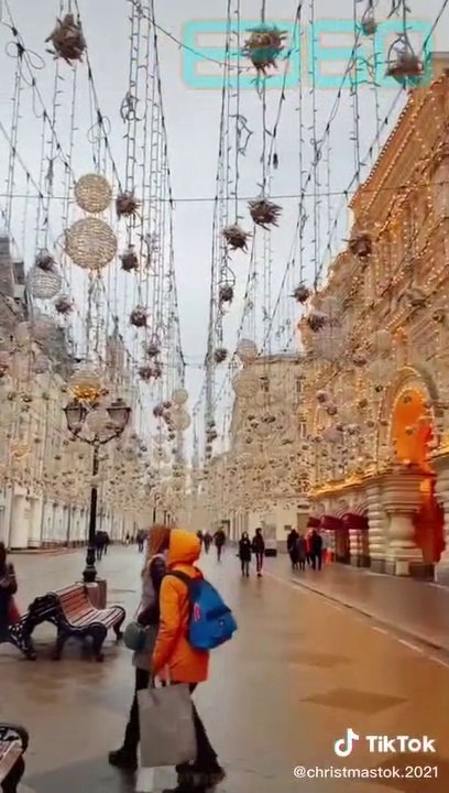 Wonderful! The street is decorated for 2021 Christmas Holidays