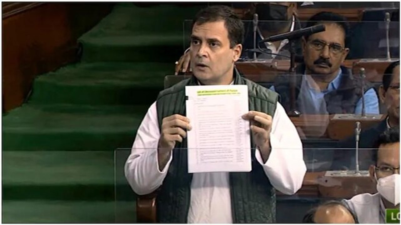 Watch: Rahul Gandhi tables list of deceased farmers in Lok Sabha
