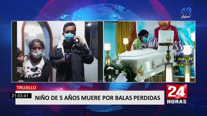 Trujillo: menor de edad falleció tras recibir 5 impactos de bala