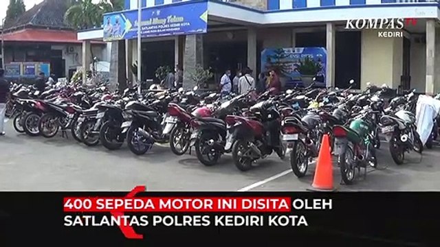 Ratusan Motor Berknalpot Bising Disita Polisi