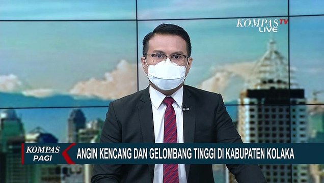 Penampakan Cuaca Ekstrem di Kabupaten Kolaka, Gelombang Tinggi Hantam Bibir Pantai