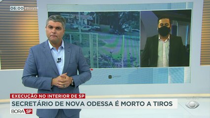 Uma câmera de segurança flagrou o momento que o secretário de governo da cidade de Nova Odessa, no interior do estado, foi assassinado a tiros.