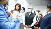 وزيرة الهجرة ومحافظ أسوان يفتتحان غرفة مرضى القدم السكري بالمستشفى الجامعي