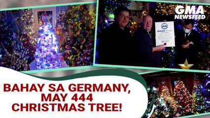Bahay sa Germany, may 444 Christmas tree! | GMA News Feed