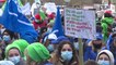 4.000 soignants manifestent à Bruxelles contre l'obligation vaccinale