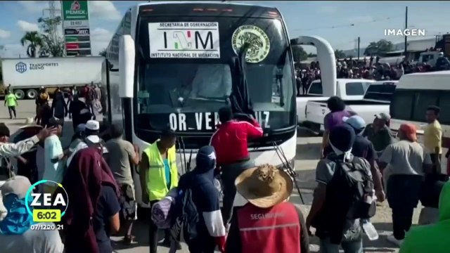 Migrantes protagonizan enfrentamiento con la Guardia Nacional en Veracruz