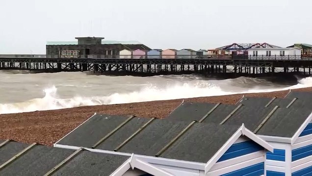 Storm Barra arrives in Hastings