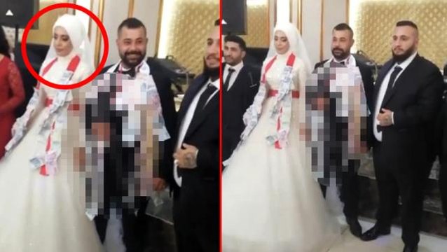 Düğünde damada takılan pompalı tüfek salonu buz kestirdi! Gelinin bile anında suratı asıldı