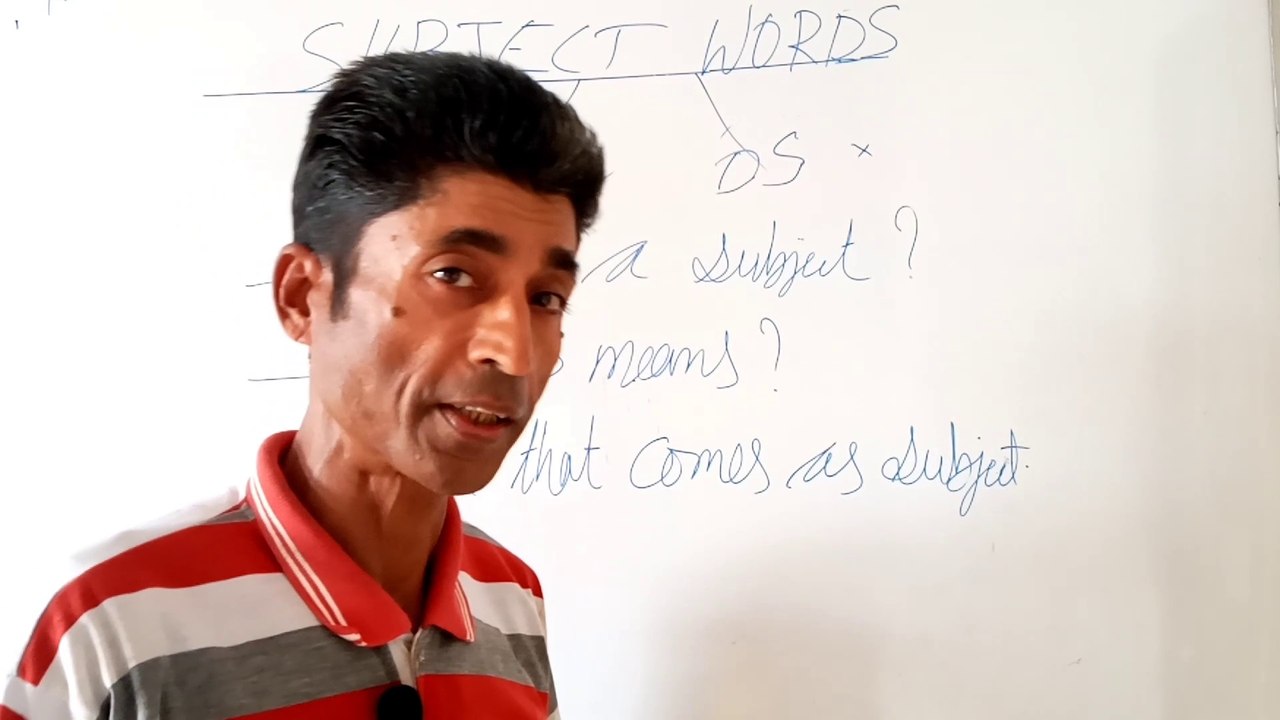 A short revision about basic subjects in English. Pronouns with nouns. In English Grammar. Krishnan R Learns