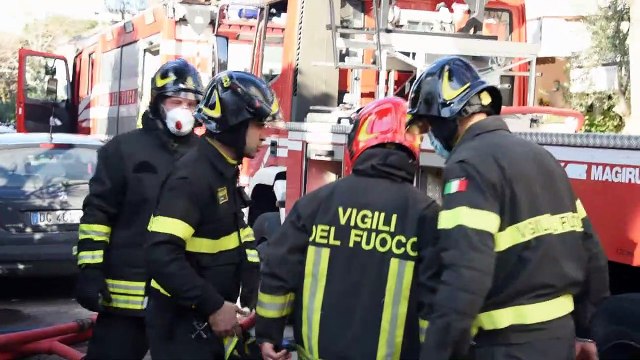 Incendio Hotel Maestri Riccione, intervento dei vigili del fuoco