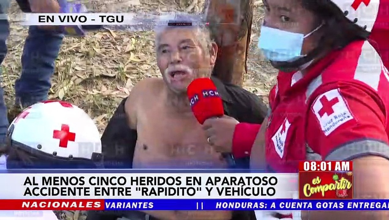 ¡Tremendo macanazo! “Rapidito” desenfrenado embiste camioncito dejando cinco personas heridas