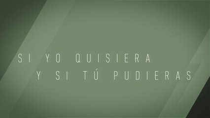 Alejandro Sanz - Si Yo Quisiera Y Si Tú Pudieras