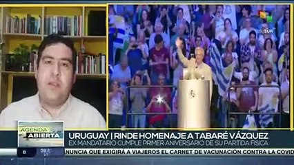 En Uruguay rinden homenaje a Tabaré Vázquez