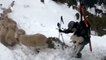 15 missing sheep rescued from snow-covered mountain