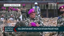 KSAL Yudo Margono Sematkan Baret Ungu Pada 512 Prajurit Muda Korps Marinir TNI AL
