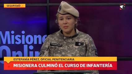 Misionera culminó el curso de infantería