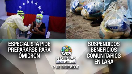 Noticias VPItv Emisión Meridiana - Martes 07 de Diciembre