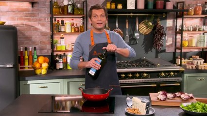 Trévise grillée roquefort-noix par Laurent Mariotte