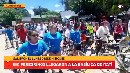 Los biciperegrinos llegaron a la Basílica de Itatí