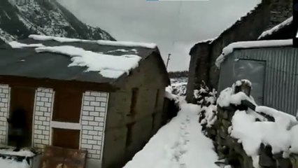High altitude areas witnessed snowfall of the season