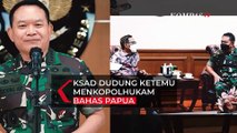 KSAD Dudung Ketemu Menko Polhukam Bahas Papua, akan Koordinasi dengan Panglima TNI