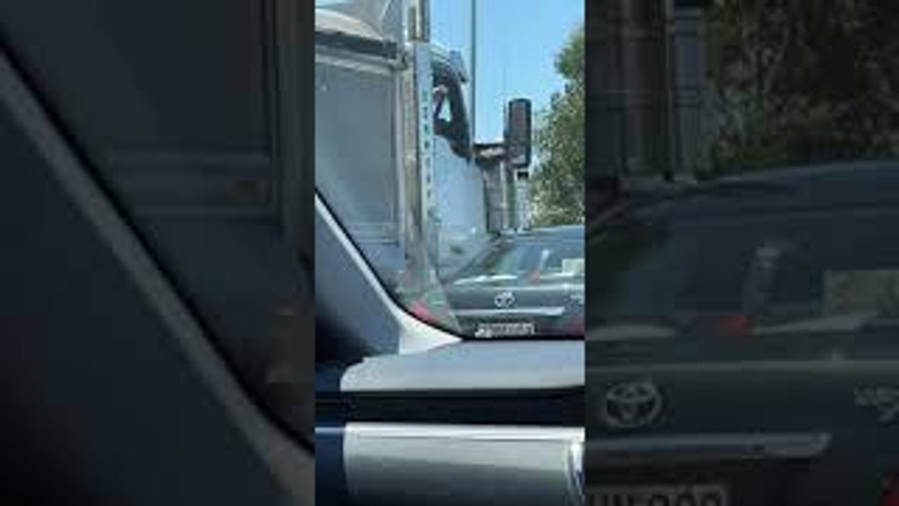 Truck Driver's Road Rage Caught on Camera