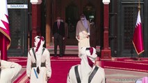Erdoğan Katar’da Törenle Karşılandı