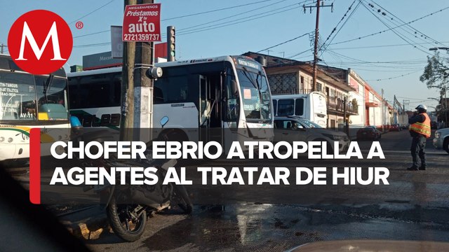 Detienen a chofer de autobús por arrollar a tránsito