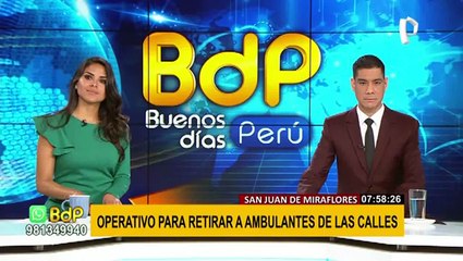 SJM: retiran a comerciantes informales que habían tomado la vía pública