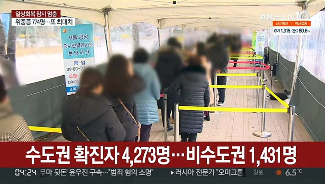첫 6천명대 진입 예상…오미크론 확산 우려