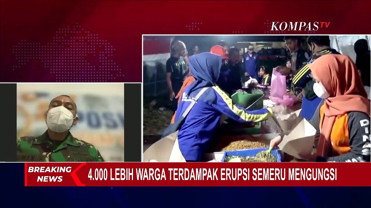 Ada 4.000 Lebih Warga Terdampak Erupsi Semeru Mengungsi