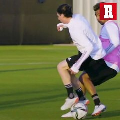 Marcelo Flores se luce con ruleta y asistencia en práctica del Tri