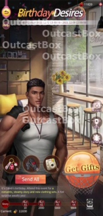 Immortal Diaries Caleb Birthday Desires story act1 to act5