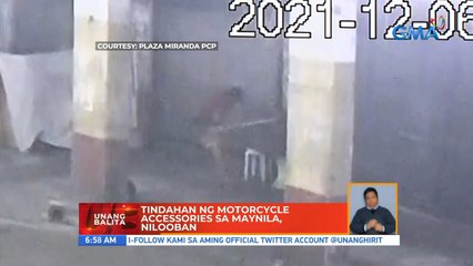 Tindahan ng motorcycle accessories sa Maynila, nilooban | UB