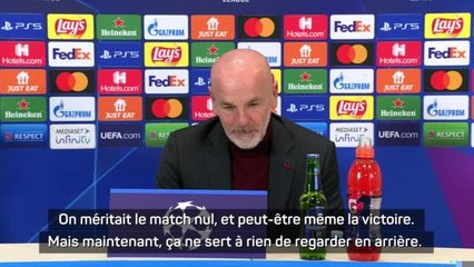 Groupe B - Pioli : "Nous avons besoin de progresser"