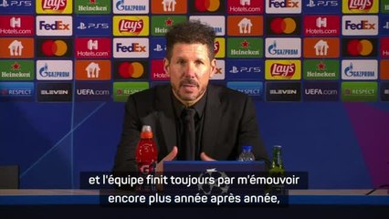 Groupe B - Simeone : "L'équipe finit toujours par m'émouvoir encore plus, année après année"