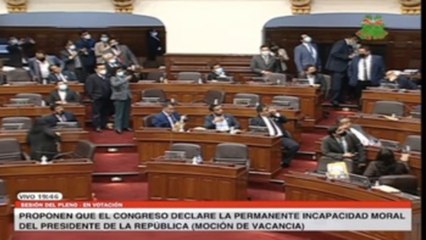 Congreso peruano rechaza la moción para destituir al presidente Pedro Castillo