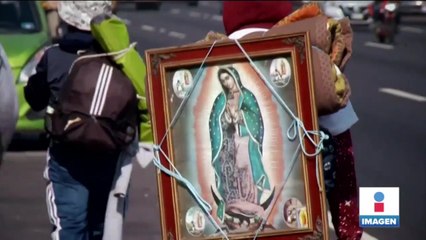 Peregrinos continúan llegando a la Basílica de Guadalupe