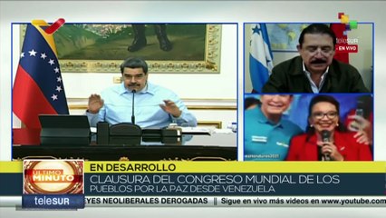 Presidente Maduro reafirma apoyo de Venezuela al Gobierno y pueblo de Honduras
