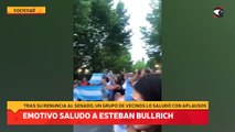Emotivo saludo a Esteban Bullrich