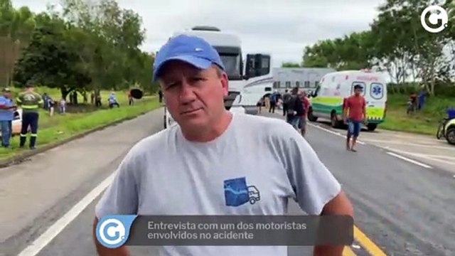 Entrevista com um dos motoristas envolvidos no acidente